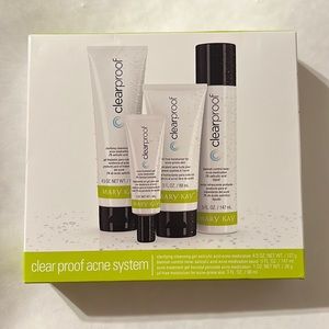 New Mary Kay Clear Proof Skincare system cleanser, toner, spot gel, moisturizer